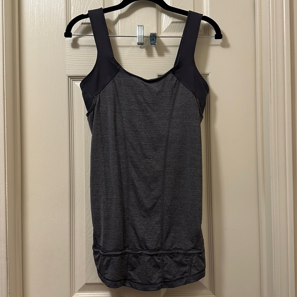 Lululemon Run For Your Life Grey Tank